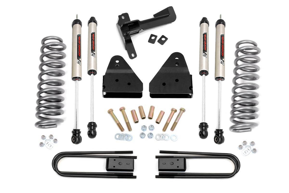 Ford F-250 Super Duty Suspension Lift Kit - Front - Rough Country - 3 Inch V2 Coil - '11-'16